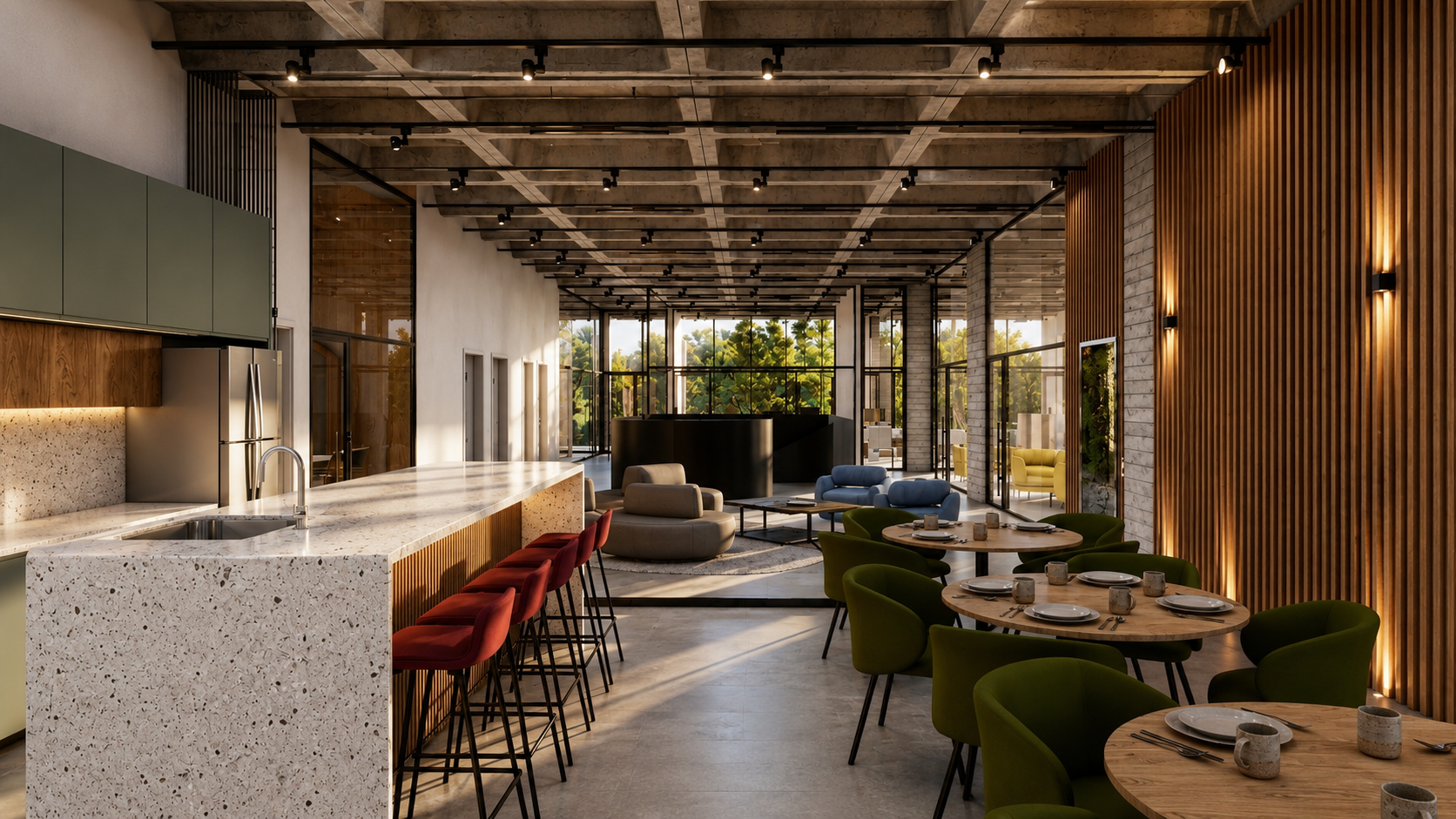 Alameda — comercial de 1.330 m² em Maringá · PR por Micaella Costa Arquitetura