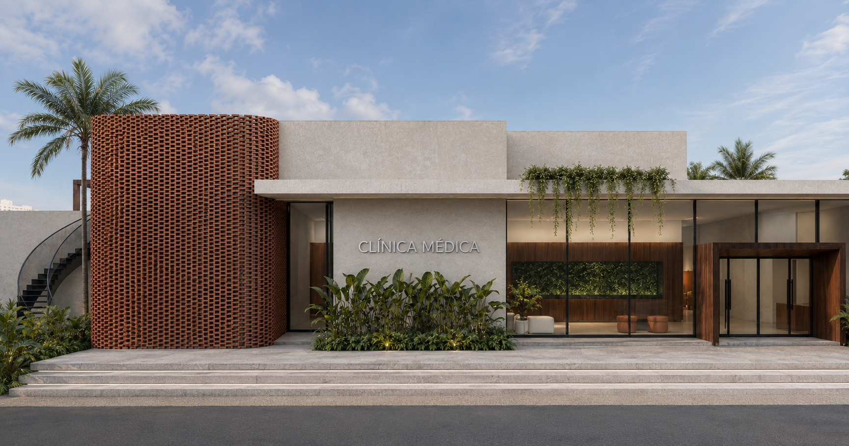 Clínica Balpas — comercial de 1.000 m² em Cuiabá · MT por Micaella Costa Arquitetura