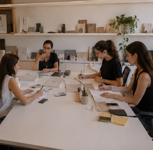 Reunião de apresentação de projeto no escritório