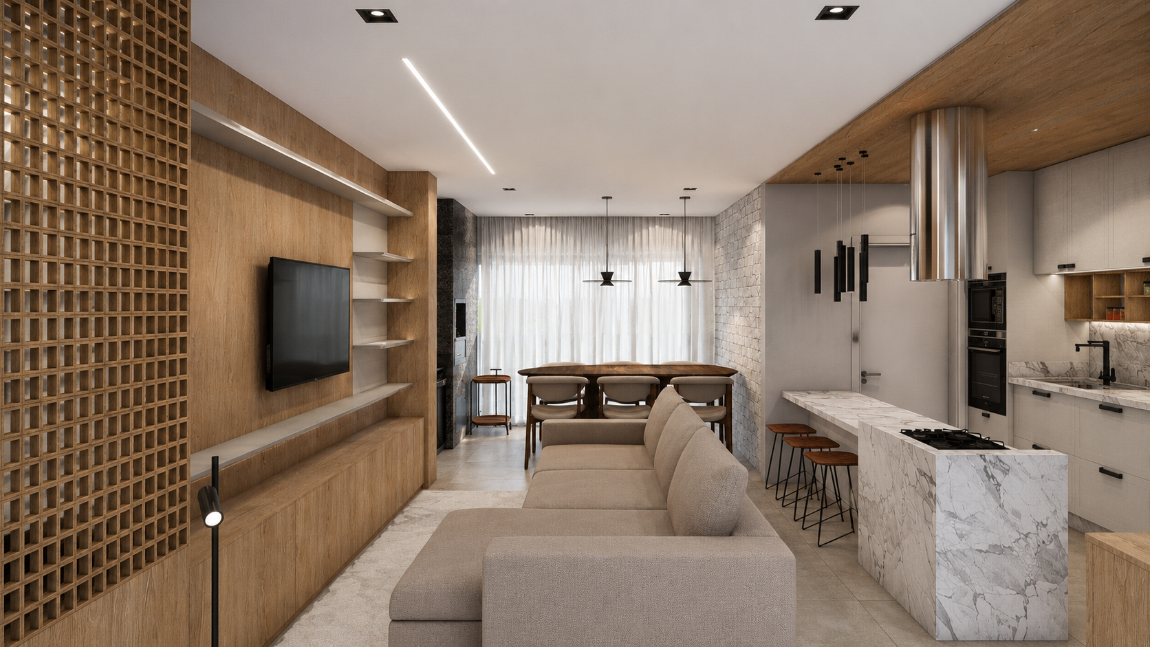 Apartamento Essenza — interiores em Maringá · PR, foto 2